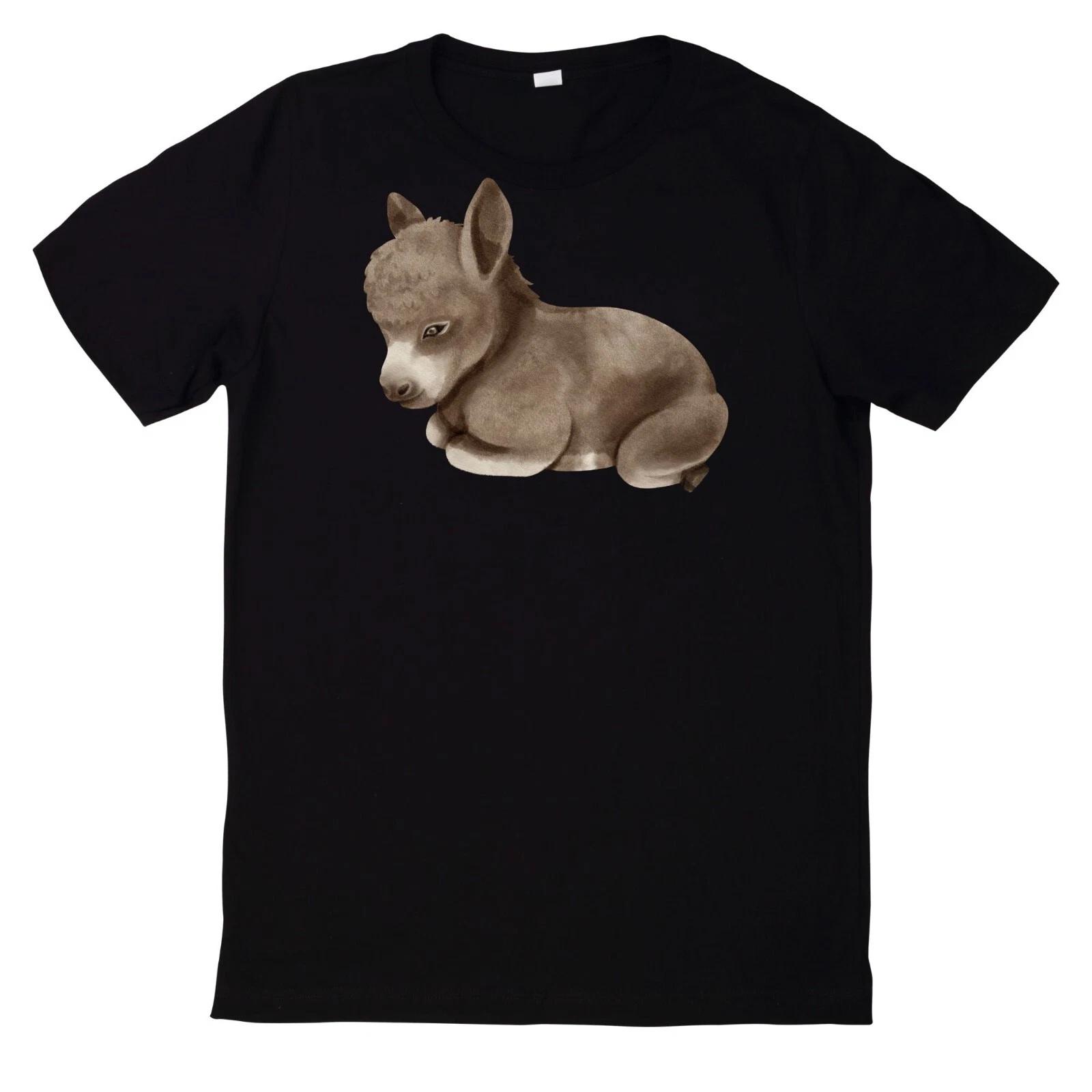 T-Shirt Esel Profil Aquarell Lustig Motiv S