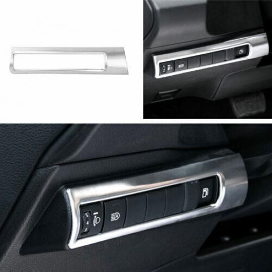 For Toyota Corolla - Frame Trim 1X Headlight Switch Control Silver Steel
