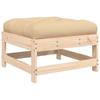 6 piece garden lounge set with cushions solid wood