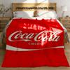 Coperta per Ginocchia Coperte Plaid per l'Inverno Microfibra Sovradimensionata per Bambini Leggera Flanella Pile Decorazione Letto Divano Coca-Cola