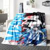 1 pièce Couverture en flanelle Célébration de Messi de l'Argentine Super Douce Mignonne Confortable pour Voyage Literie Canapé Canapé Couverture Y7304