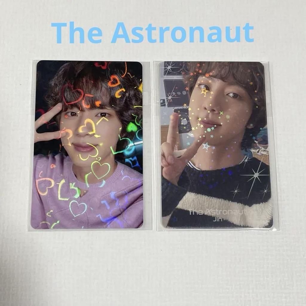 [USED] Jin The Astronaut JPFC Purchase Bonus: 2 Trading Cards, Official BTS
