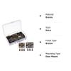 60 Pieces 300pcs Screws Mini Hinges Bronze Retro Hinges Tiny Hinges  for Dollhouse Door Crafts Box