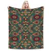 Warm Soft Blankets Girls Boys Airplane Travel Retro Bohemian Woven Pattern   Blanket  For Couch Chair Fashion Sofa Bed Cover