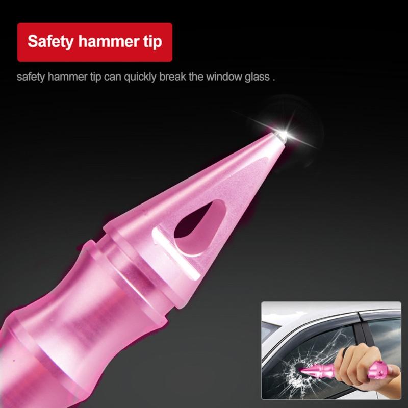 1Pc Car Essential Emergency Window Breaker Whip Hardened Window Breaker Auto Survival Escape Safety Hammer Defense Self Tool