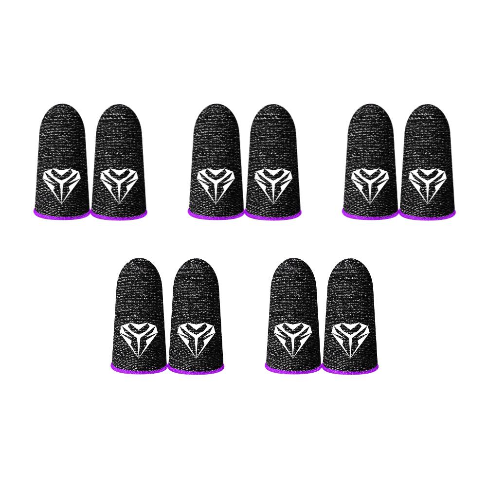 2-10Pcs Mobile Game Fingertip Gloves Sweatproof Anti-slip Touch Screen Finger Sleeve Breathable Gaming Fingertip Cover for Gamer