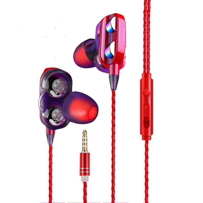 Stereo Wired Earphone High Bass 6D Stereo In-Ear Sport Earphones Earbuds