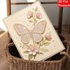 Pearl painting set 5D pearl mosaic art style butterfly and flowers home wall decoration.