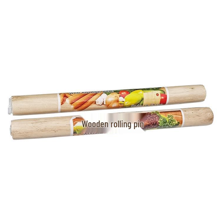 Solid Beech Wood Rolling Pin - Premium Baking Tool for Dough Pressing and Rolling