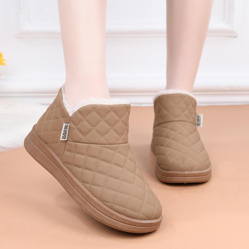 2025 New Snow Boots Winter Velvet Thickened Comfortable Warm Cotton Shoes Casual Non-slip Boots Short Women's Cotton Shoes
