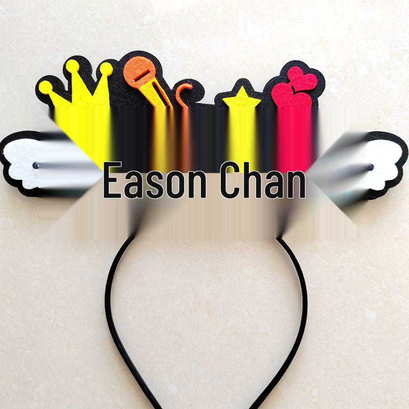 Eason Chan Concert Flashing Headband and Glowing Hair Clip Set