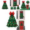 Exquisite Christmas Tree Wreath Farmhouse Ornament For Festive Home Decor