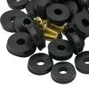 1 Set Flat Washer Corrosion Resistant Prevent Leak Multiple Sizes Practical Beveled Part with Screws Replacement Home Supplies