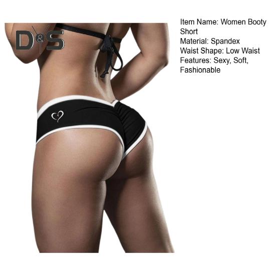 Sexy Booty Shorts voor dames, lage taille, strakke sportshorts, fitnessbroeken voor dames, korte broeken voor bilvergroting, sportkleding
