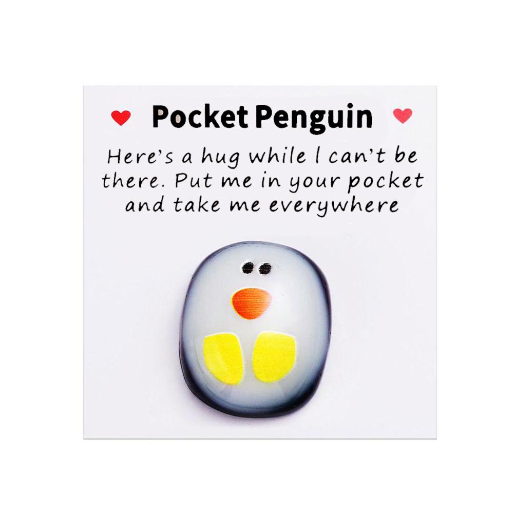 

Маленький карманный пингвин обнимашка украшение на память милое послание рождественская вечеринка с подарком Dis V3V2 White-1pcs