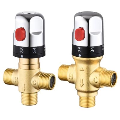 Brass 1/2 Thermostatic Valves DN15 Constant Temperature Valves Upgrades for Stable Temperature Control In House Plumbing