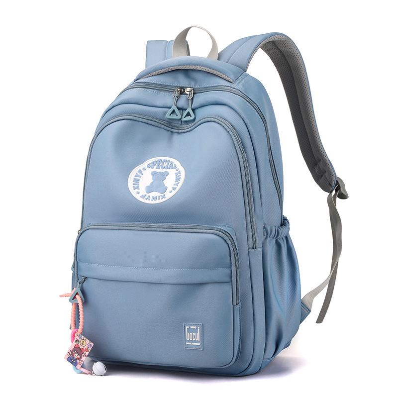 

Старшеклассницы, ученицы средней школы, рюкзак из нейлона, легкий, с функцией снижения нагрузки, большой вместимости, для путешествий, новый синий