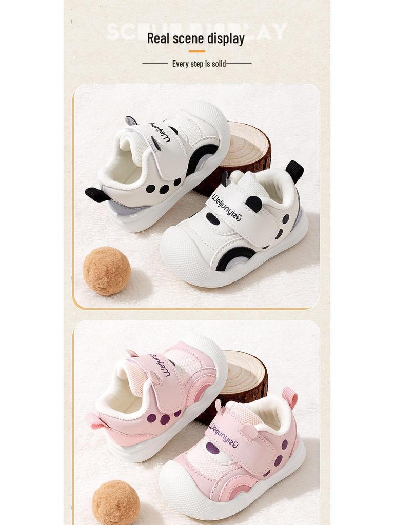 2025 Winter Baby Walking Shoes: Cotton, Plus Velvet, Soft Sole for Boys & Girls
