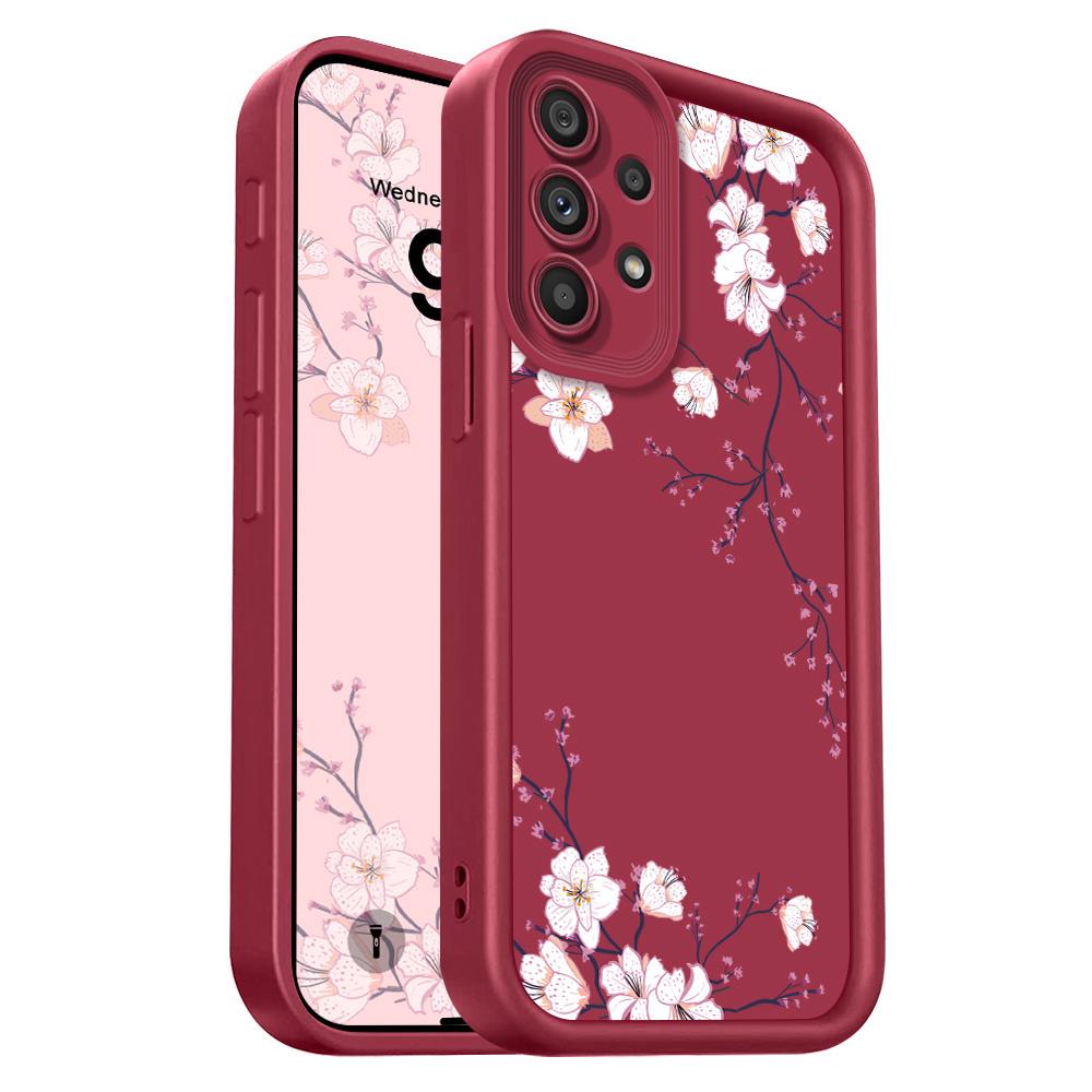 Jarní květiny Pouzdro na telefon Pro Samsung Galaxy A54 A34 A14 A73 A53 A33 A23 A13 A72 A52 A52S A32 A22 A71 4G 5G Schodiště Měkký kryt