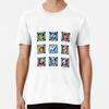 Classic Megaman 2 Stage Select Made In Australia Mens Tshirt S To 2XL