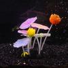 Cross-border E-commerce Aquarium Silicone Coral Anemone Decoration - Three Lotus Design.