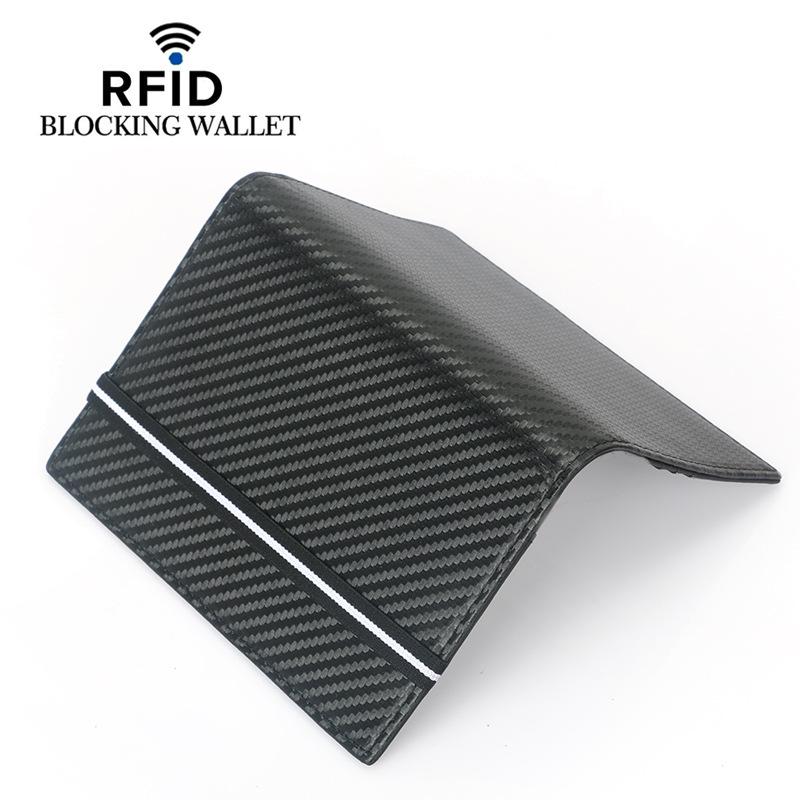 2020 RFID Passport Holder, Cowhide Leather with Elastic Band, Multi-Card Slots, ID & Document Cover