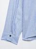 TAOP&ZA Spring/Summer Women's Striped Linen Blend Shirt