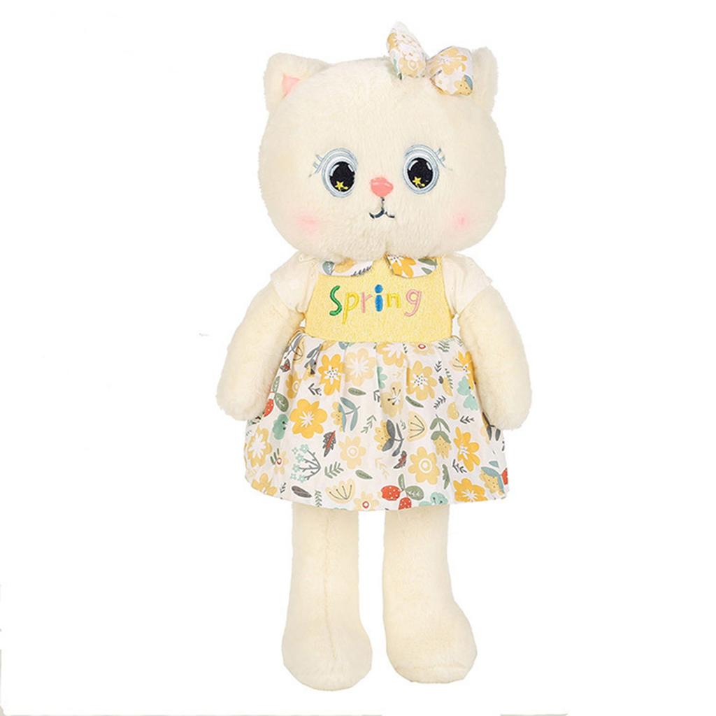 Cute Princess Cat Plush Toy Cartoon Stuffed Animals Throw Pillow For Children
