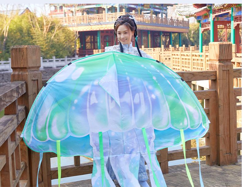2026 New Cartoon Jellyfish Kite for Beginners – Easy to Fly Outdoors for Kids and Adults