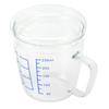 Hitzebeständiger Messbecher aus Glas, Milchwaage, Messbecher mit Deckel, Küchenutensil(250ml )