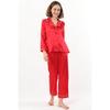 Pierre Cardin Women's Piped Satin Pajama Set