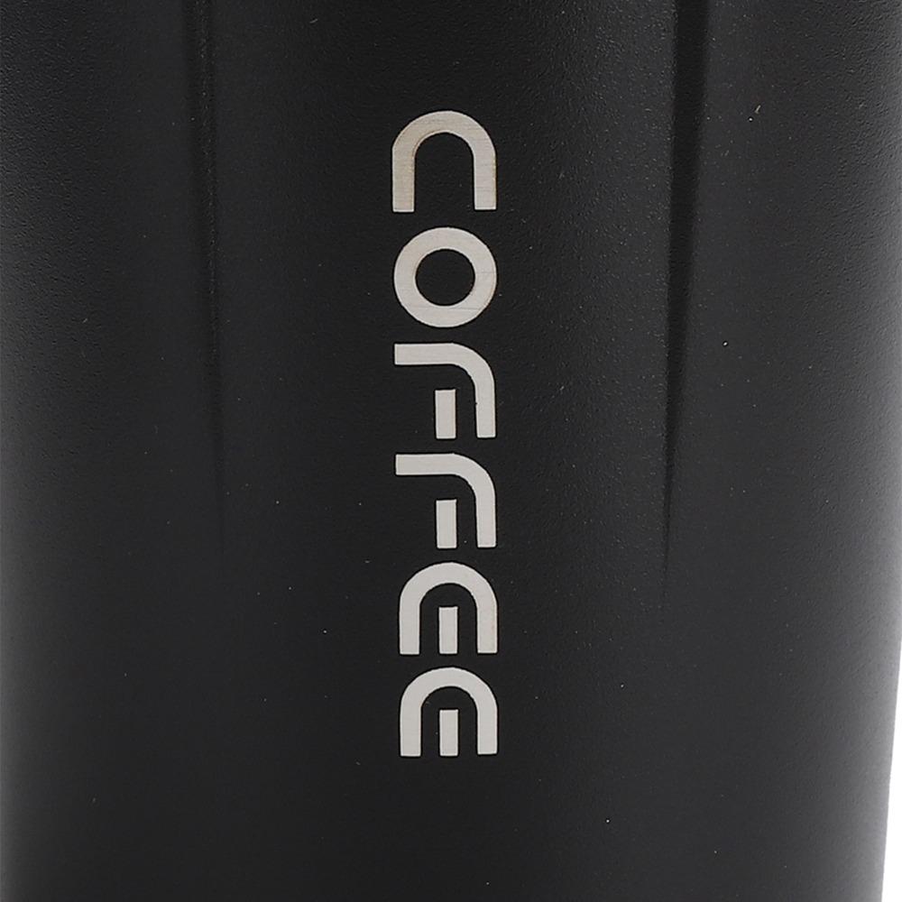 380ml Capacity Stainless Steel Coffee Cup Leakproof Lid Thermal Travel Mug Car Use