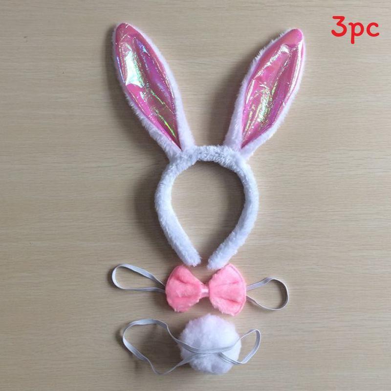 Halloween Animal Tiger Headpiece With Red Horns Demon Headband Cosplay For