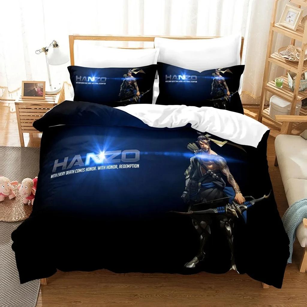 3D Anime Overwatch Widowmaker Beding Set Printed Bed Linen Set With Pilowcase Soft Duvet Cover Soft Single Double Quen Super King-Sized Dimensionsd