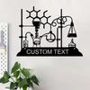 Metal Sign Chemistry Gift Personalized Lab Decor Science Wall Art Home Office
