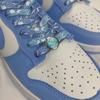 1 Paar Nevel Schoenveters Metalen Gesp Schoenschoonigheden Schoenveter Decoraties Sneakers Slot voor AF1 Schoenen Accessoires Vrouw Man