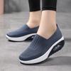 Breathable Knitted Women Sneakers Comfortable Air-cushion Casual Sports Shoes Light Non-slip Walking Jogging Shoes