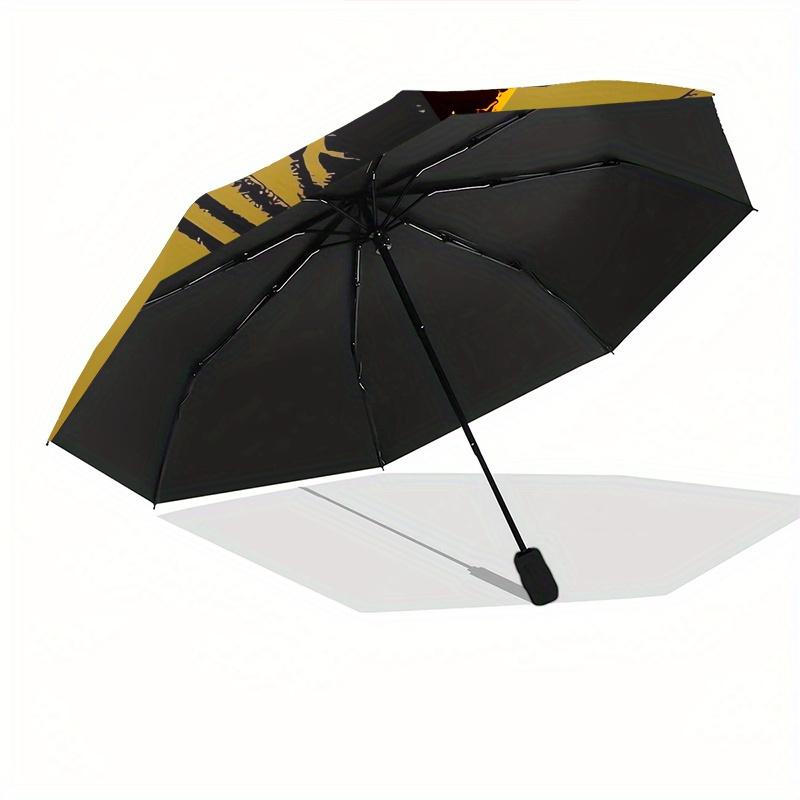 Wolverine, Claws Themed Automatic Opening and Closing Folding Umbrella, 8-rib Windproof, Compact Travel Design, Suitable for All Occasion |