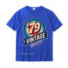 1979 Vintage 41st Birthday Retro Graphic T-Shirt T Shirt T Shirt Retro Cotton Camisa Casual Men's