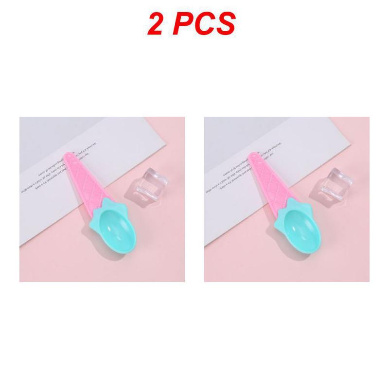 2/4PCS Plastic Bowl Great For Ice Cream Party Reusable Kids Cake Plastic Scoop Ice Cream Accessories Dessert Scoop Tableware