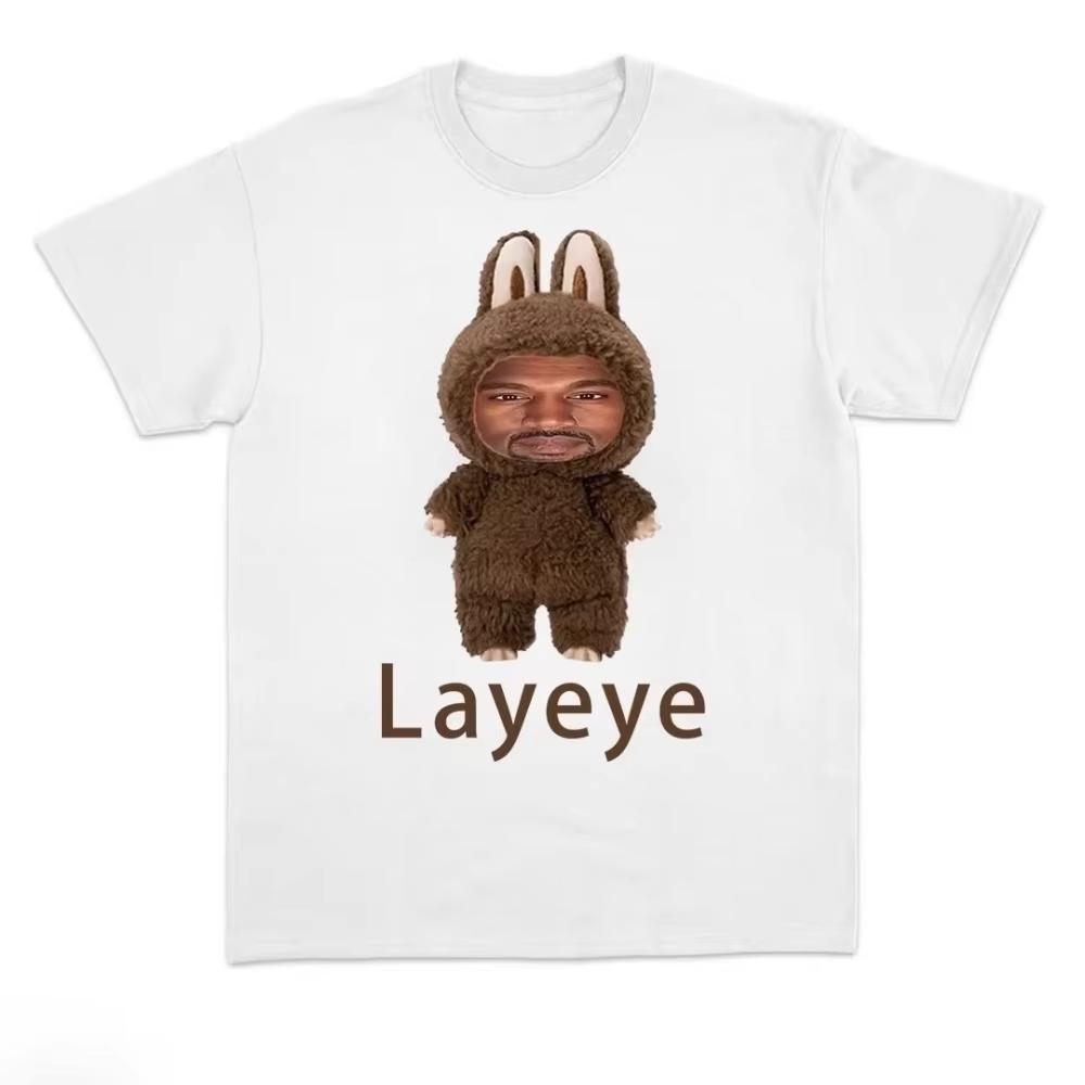 2026 Summer Hot Sale New Kanye West's Layeye T-shirt Men Women Fashion Punk T-shirt Gothic Cotton Oversized T-shirts