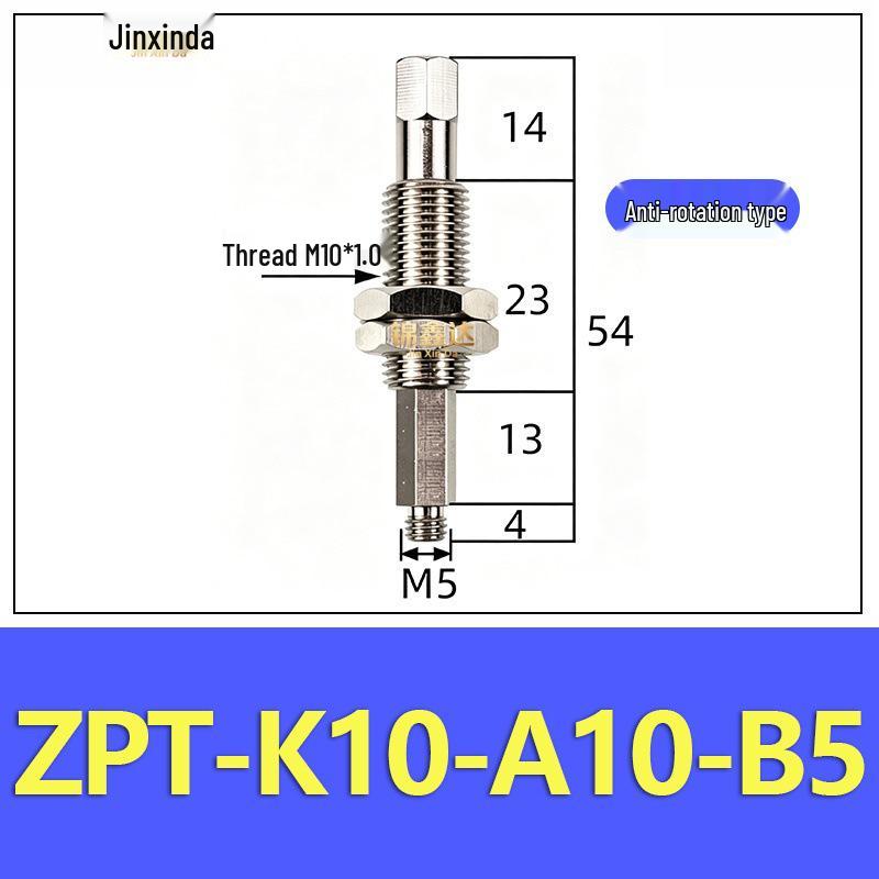 ZPT Vacuum Suction Cup Mini Fitting: Industrial Pneumatic Flat/Pointed Head Anti-Rotation Robotic Arm Holder.