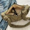 Large Capacity Women's Crossbody Bag Soft Cott-padded Jacket Bag Lightweight Waterproof Dumplings Bag For Women
