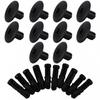 10X 10pcs Body Panel Clips Clips Decorate Black Fashion