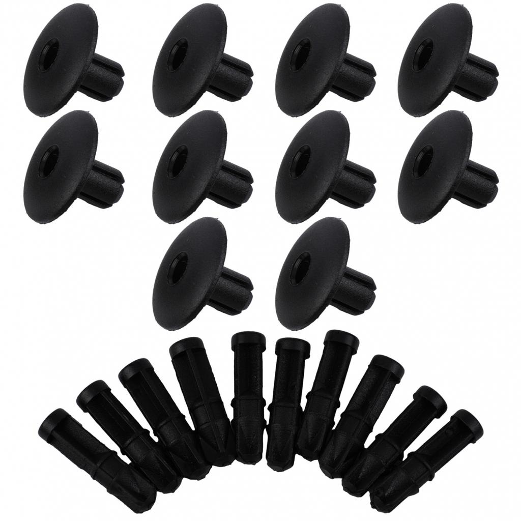 10X 10pcs Body Panel Clips Clips Decorate Black Fashion
