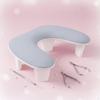 Curved Nail Arm Rest Ergonomic Design Manicure Hand Ease to Clean Cushion for