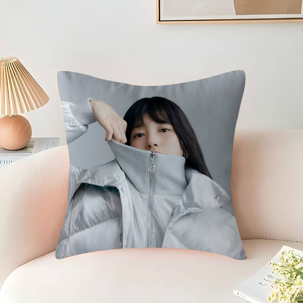 Actress B-Bae-Suzy Cushion Cover Inches Farmhouse Decor Home Throw Pillow Covers For Couch Decorations