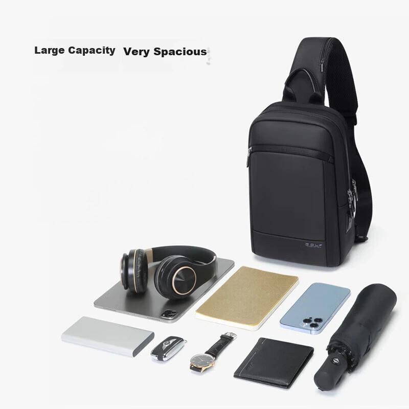 GOLF Chest Bag, Shoulder Bag, Crossbody Bag, Phone and IPad Bag, Business, Travel and Sport