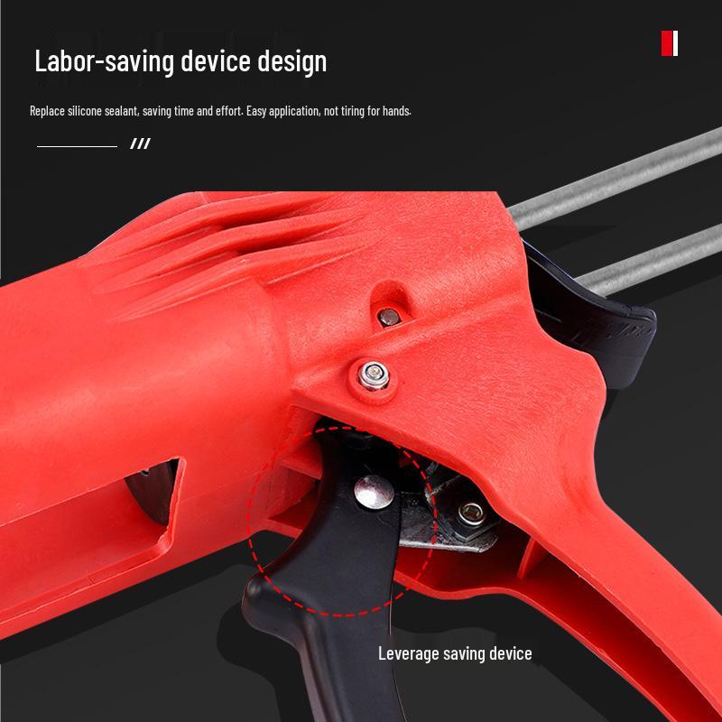Double Tube Grout Gun: Plastic, Labor-Saving Glue Applicator