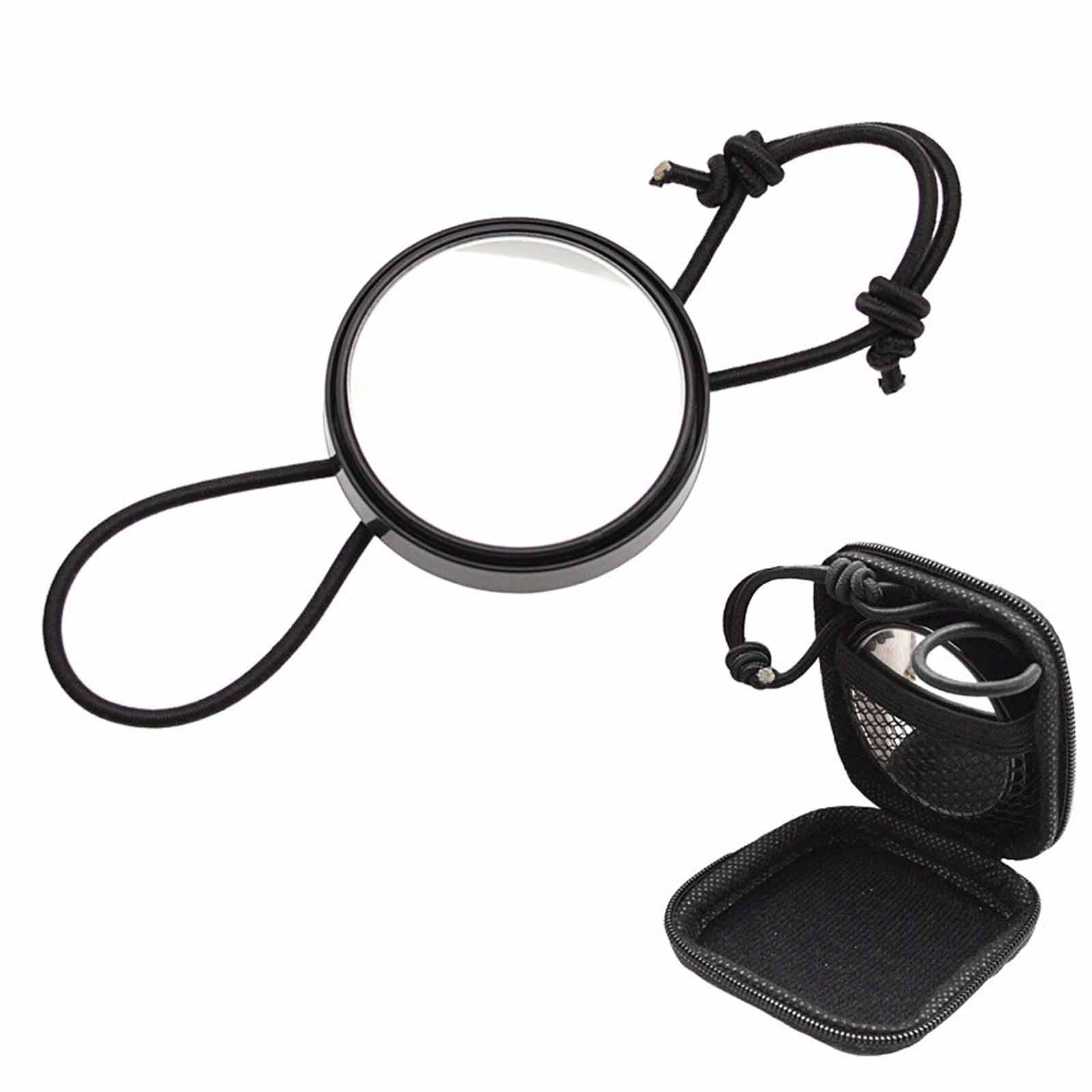 

Diving Elastic Rope Rearview Mirror – Adjustable Mirror with Side-Hanging Hole for Expanded Underwater View One Size